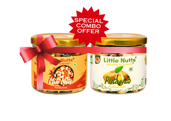 Premium Dryfruits 300gm  Combo Pack - Pack of 2 (Mix Nuts 150g & Pista150g)