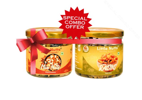 Premium Dryfruits 300gm  Combo Pack - Pack of 2 (Mix Nuts 150g & Golden Raisins150g)