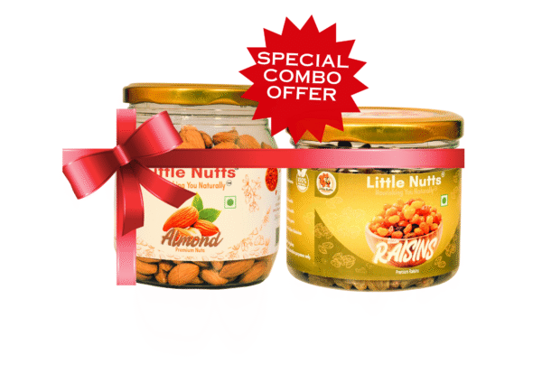 Premium Dryfruits 400gm  Combo Pack - Pack of 2 (Almonds 250g + Golden Raisins 150g)