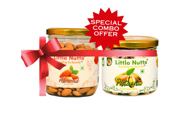 Premium Dryfruits 400gm  Combo Pack - Pack of 2 (Almonds 250g + Pista 150g)