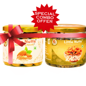 Premium Dryfruits 300gm  Combo Pack - Pack of 2 (Almonds 150g &  Golden Raisins 150g)